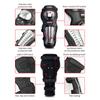 WOSAWE Motocross Racing Stainless Steel Protective Gear Motorcycle Knee Pads Knee Protector Equipment Off-road Elbow Guards