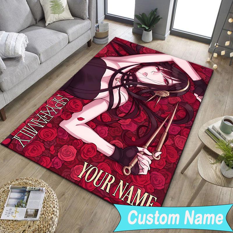 Custom NameFantasy Adventure Anya Carpet, Indoor Rug, Chair Rug, Living Rooms, Doormat Made From Polyester Home Decor Birthday Christmas Gifts