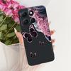 For Motorola Moto G86 Power Cute Flower Butterfly Cat Painted Case For Moto G86 G86Power Black Silicone Soft Phone Cases