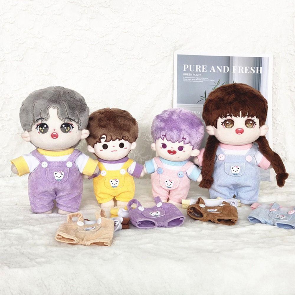 T-shirt Suit 20cm Doll Clothes 15cm/20cm Doll Trousers Fashion Cotton Pants T-shirt Clothes