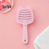 Volumizing Hair Brush Cat Ear Self Cleaning for Women, Vented Styling Round Teeth Faster Blow Drying, Detachable Curved Detangler Scalp Massage