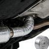 Motorcycle Muffler Thermal Tape Exhaust Band Heat Wrap Fiberglass Heat Shield Insulation with Stainless Ties Aluminum Foil 5M