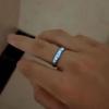 Luminous Ring For Couple Glowing In The Dark Adjustable  Ring Jewelry