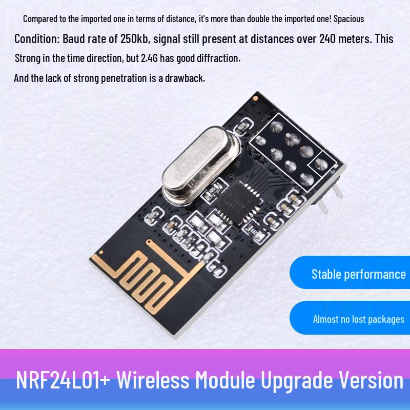 Улучшенный беспроводной трансиверный модуль NRF24L01+ 2,4 ГГц для передачи и приема данных