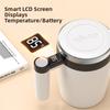 Digital Display Coffee Mug Temperature Measurement Rotating Blender Cup Electric Stirrer Mug  Milk