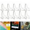 Clear Acrylic Coin Display Stand Holder Triangle Storage Small Easel Rack Capsule Support Multifunction for 10/20Pcs