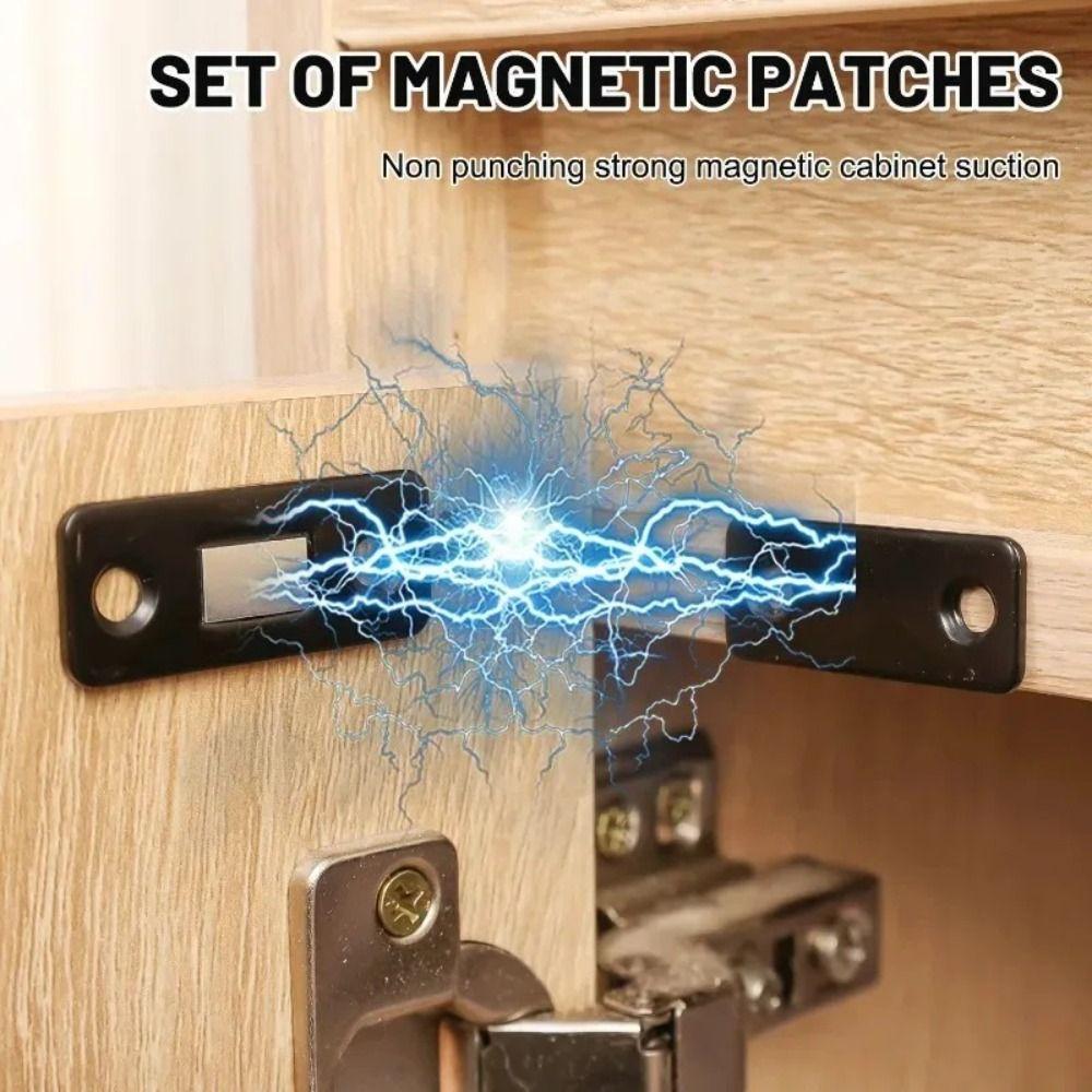 Strong Magnetic Force Magnetic Door Catch Stable Design Punch-Free Catch Home Use