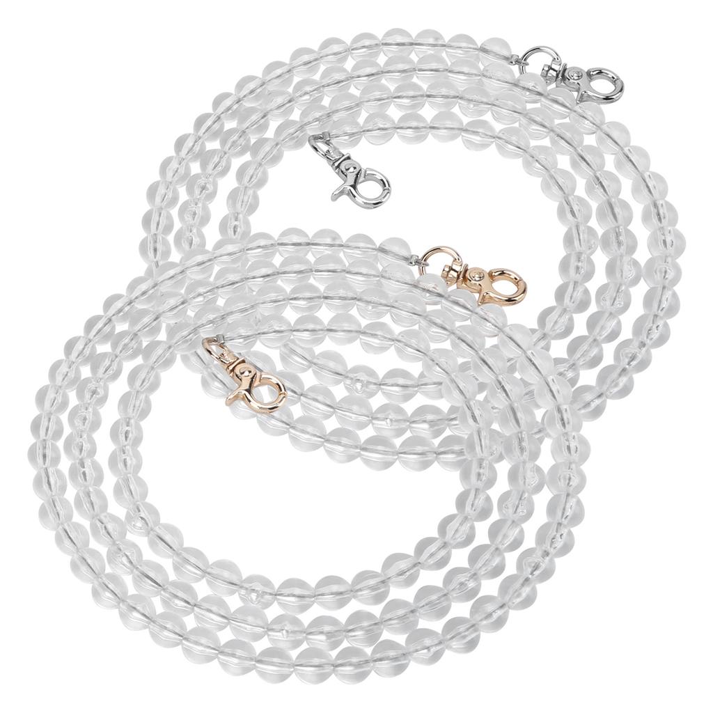 2pcs Bag Strap Acrylic Metal DIY Mobile Phones Decorative Accessories for Girl Woman1 Meter