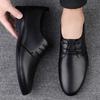 Leather Male Wedding Shoes Lace-Up Men's Oxford Shoes Classic Formal Business Dress Shoes 2025 New Arrival Male Walking Flats