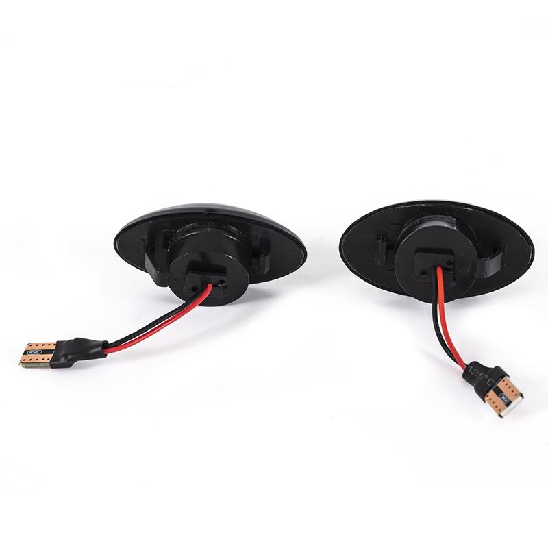 Рифмованный автоматический указатель поворота, динамический светодиодный боковой габаритный фонарь, дымчатый черный, подходит для автомобиля BMW Mini R50 R52 R53 2001-2006 гг.