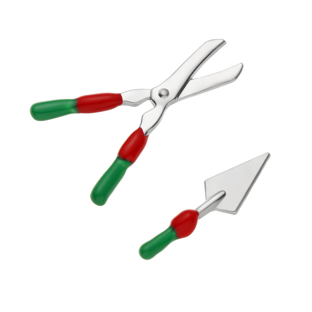 Ландшафтный лейный горшок Кукольный набор для фермерства Деревянная мотыга Лопата Миниатюрные инструменты Аксессуары для кукольного домика