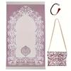 3PC Prayer Mat Portable Jacquard Pattern Prayer Mat Exquisite Storage Bag Party Multiple Options Available