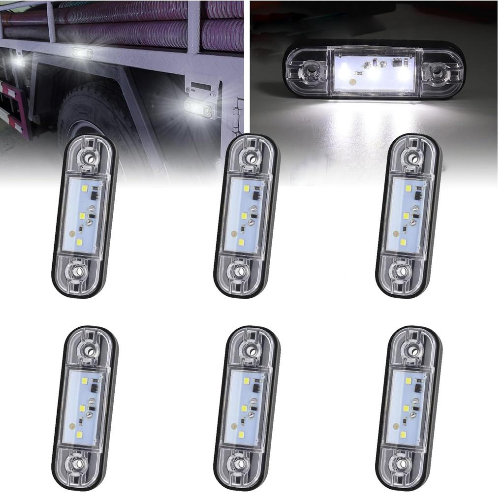 LED Side Marker Clearance Lights, Side Marker Lights, Surface Mounted Little Boat Marine LED