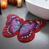 Коврик для пола Бабочка Впитывающий Коврик для ванной Нескользящий Декоративный Коврик Бабочка для Душа Спальни Гостиной Балкона Прихожей