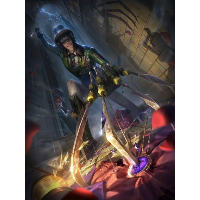 Identity V Постер Аниме Постер Игры Садовница Маленькая Девочка Красная Леди Игра Ужасов Холст Принт Украшение Картина Декор Дома Комнаты