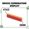 Нетоксичный 33 шт./лот 3008 1x8 Строительный блок с высоким отверстием Moc Базовые классические детали Кирпичные аксессуары Совместимы с DIY Детские игрушки Подарочная коробка