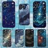 Красивый чехол для телефона со звездным небом для iPhone 17,16,15,14,13,12,11 Plus,Pro Max,XS,X,XR,SE,Mini,8,7, Мягкий силиконовый черный чехол