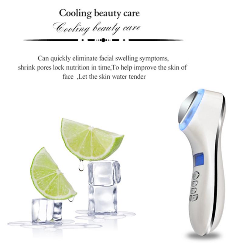 Бытовое импортное устройство для горячего и холодного лица, массажное устройство, импортное устройство EMS, многофункциональное косметическое устройство с цветным освещением