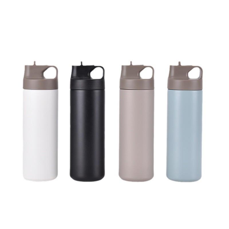 Stainless Steel Vacuum Insulated Travel Mug 550ml Portable Water Bottle Outdoor Sports Camping Hiking
