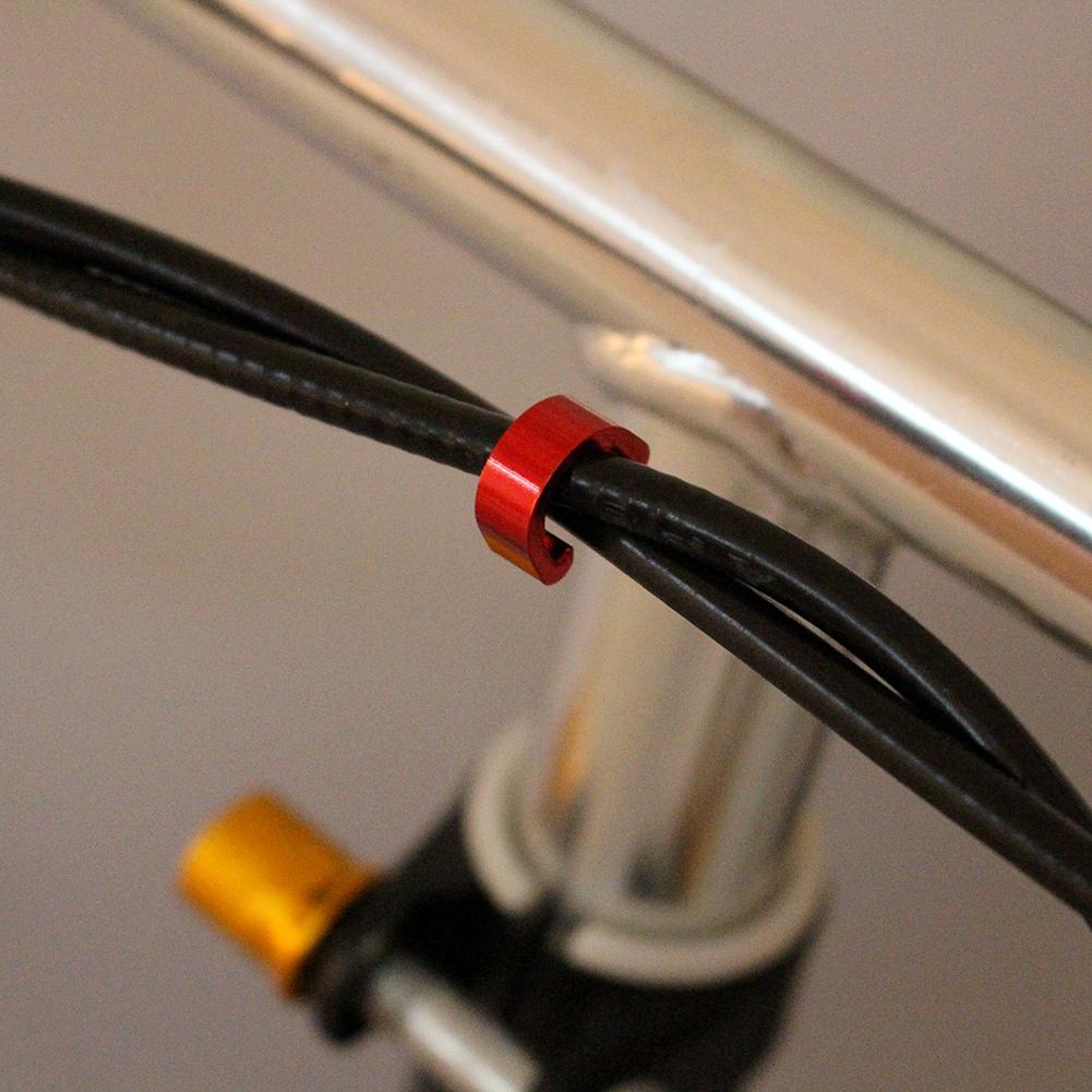 10 шт. тормозная пряжка C-образный зажим трос переключения передач направляющая шланга для горного велосипеда