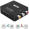 Adaptateur RCA Vers HDMI - Asbter - Convertisseur AV - 1080P - Câble De Chargement USB - Noir