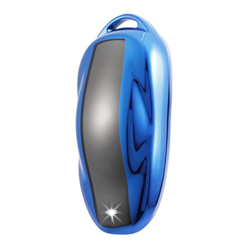 Прозрачный мягкий резиновый чехол для ключа для Tesla Model 3/Y