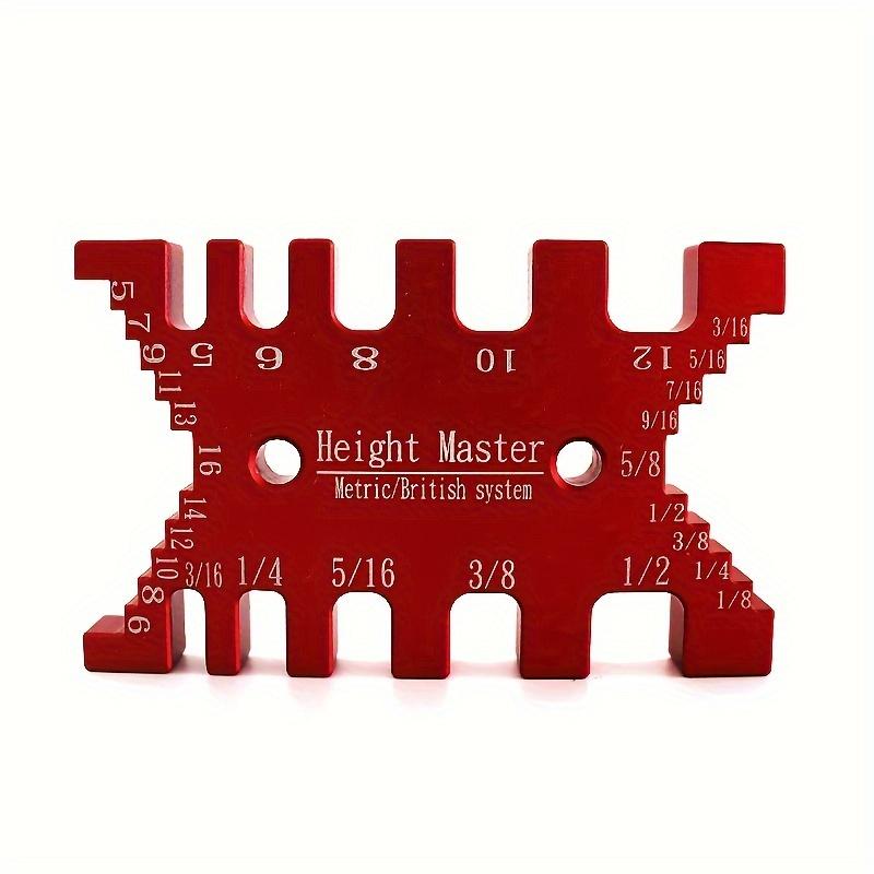 1 шт., алюминиевый набор шаблонов «ласточкин хвост» и треугольной линейки, прецизионный глубиномер для деревообработки, инструмент для измерения зазоров между шипами, метрическая/британская система