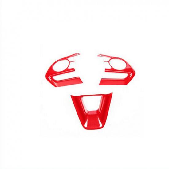 Car Steering Wheel Decor Frame Trim Red For Toyota Corolla Cross -2026