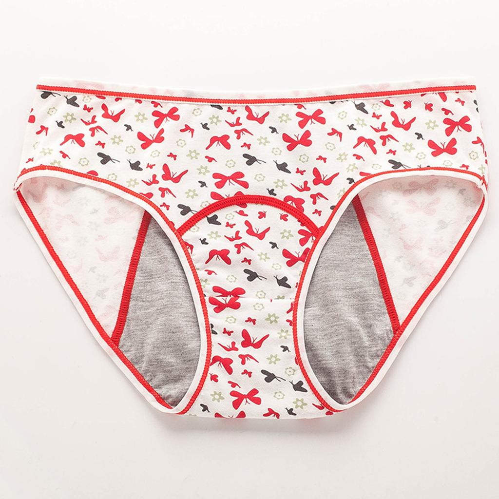 Teenagers Menstrual Panties Mid Waist Women's Panties Full Hip Panties
