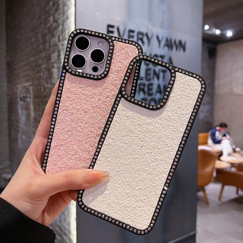 Подходящий для Apple 16ProMax Блестящий чехол для телефона, инкрустированный бриллиантами, IPhone15 Высококлассный блестящий 14 Противоударный защитный чехол
