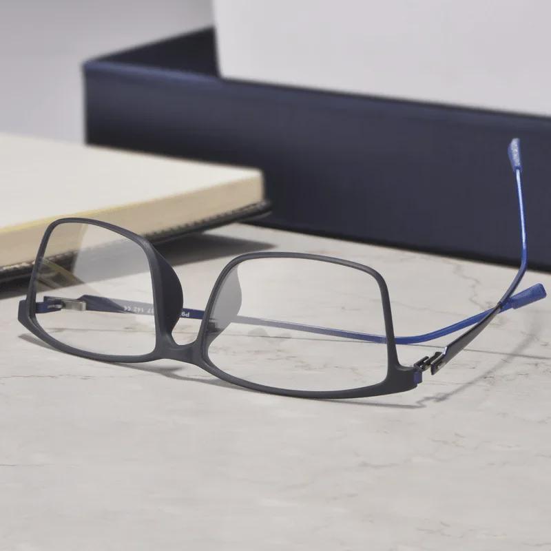 BESIFEN E0207 Ультралегкие очки TR90 в полной оправе для мужчин - удобные очки для коррекции близорукости для крупных лиц