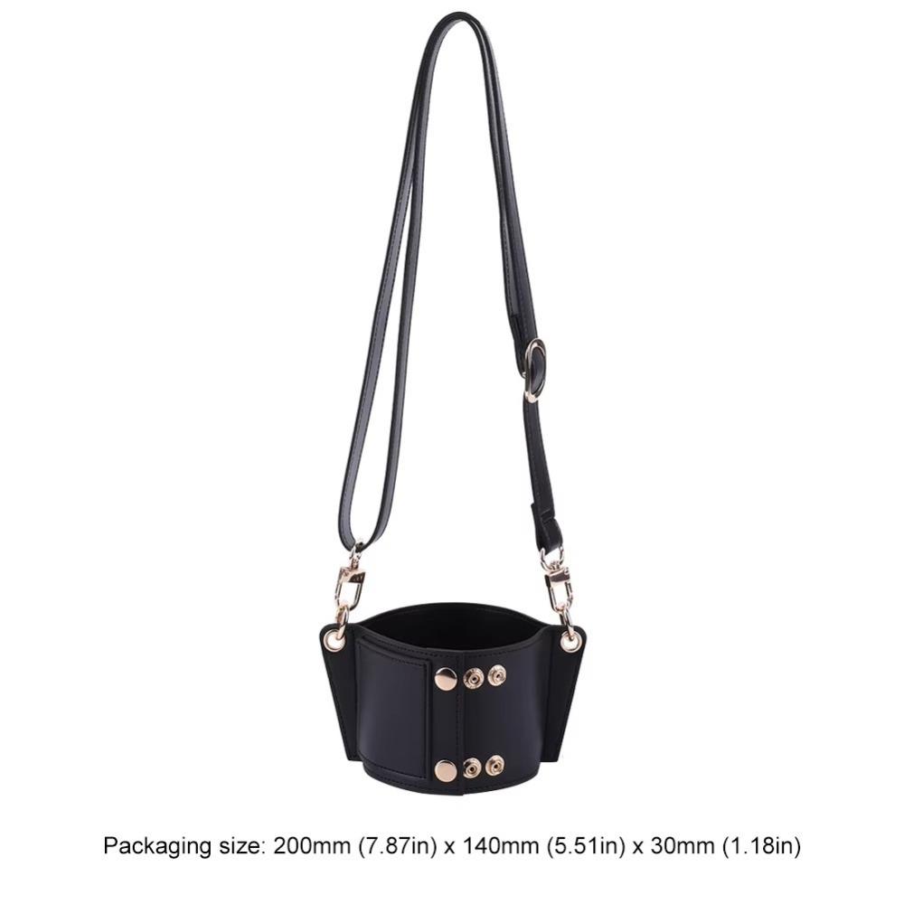 With Strap Water Bottle Holder PU Leather Bottle Sling Holder  For Stanley 30oz & 40oz Tumbler