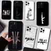 A-Ak-47 K-Король Оружия Чехол Для Телефона Для iPhone 17,16,15,14,13,12,11 Plus,Pro Max,XS,Мягкий Силиконовый Черный Чехол
