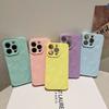 3D Textured Crinkle Design Dopamine Candy Color Phone Case for iPhone 16 15 Plus 14 13 12 11 Pro Max XR 7 8 SE3 Durable Shockproof Protective Cover