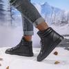 Fashion With Ties Cold-proof Women's White Platforms Boot Big Sneakers High Heels Shoes Sports New In Sports-et-leisure Twnis