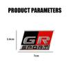 3D GR SPORT GAZOO RACING Emblem Badge Car Body Trunk Decor Aluminum Sticker for Toyota Yaris Highlander Prado Crown TRD Avensis