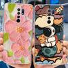 New For Xiaomi Redmi 9 Case Cute Cat Luxury Flower TPU Soft Silicone Clear Cover For Xiaomi Redmi 9 9A 9a 6.53"Bumper Phone Case