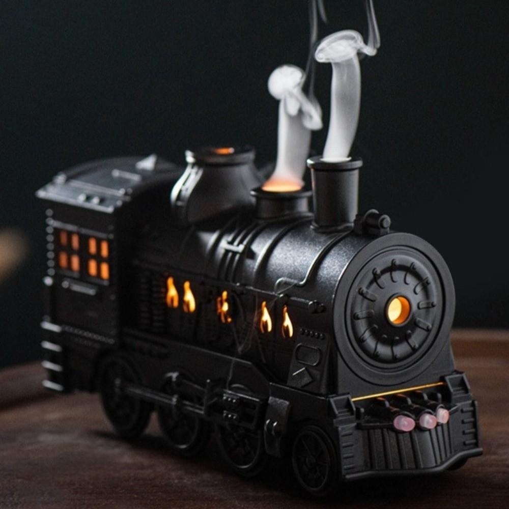 Cool Mist Train Shape Diffuser LED Light Air Humidifier Creative Essential Oil Diffuser  Relaxation