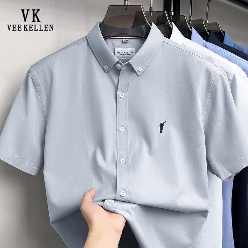 Мужская рубашка VEE KELLEN с коротким рукавом в стиле business casual