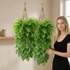 Plastic Artificial Hanging Monstera Vine UV Resistant Trailing Greenery Vine  Balcony