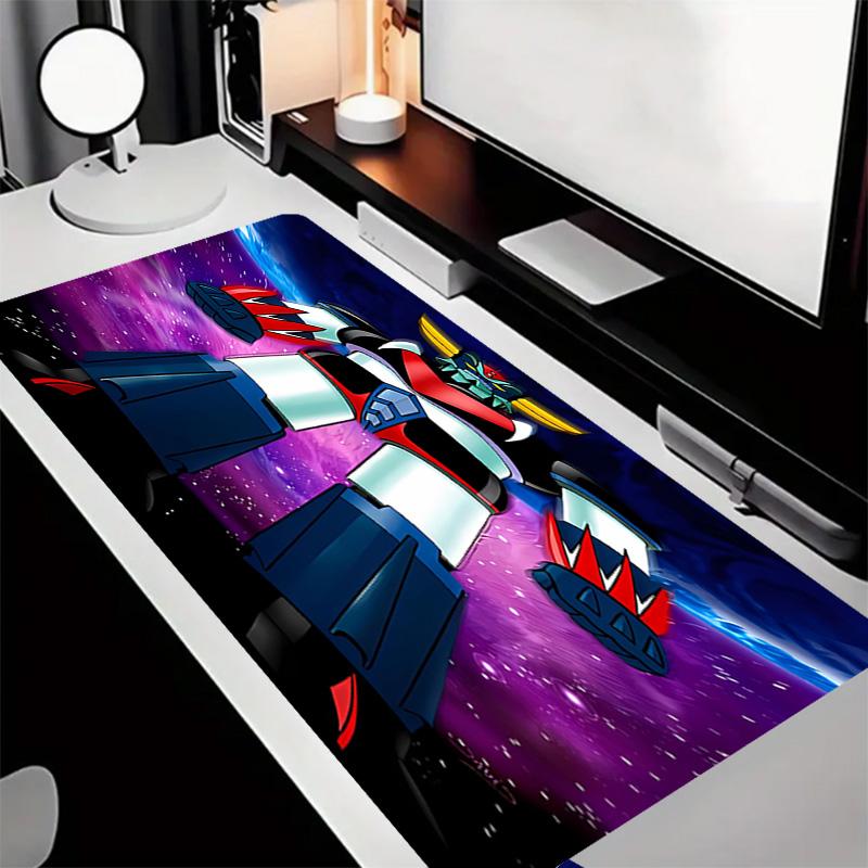 UFO Robo Grendizer2 Тема Премиум Нескользящий Коврик для Мыши со Прошитыми Краями, Прочный Резиновый Материал, для Рабочего Стола и Игр Отличные Подарки
