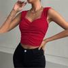 New Summer Casual Temperament Slim Fit Sexy Vest T-Shirt Sleeveless Suspender Versatile Top Strapless Women