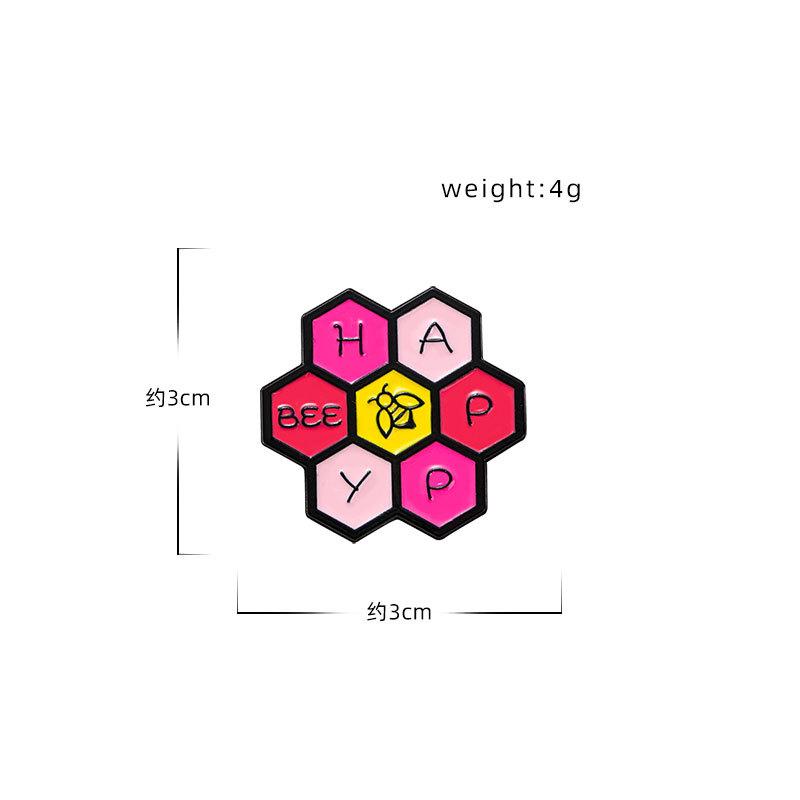Brooch Cartoon Cute Chemical Molecular Alphabet Element Styling Backpack Ornament