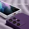 Роскошный квадратный жидкий силиконовый чехол для Samsung Galaxy S25 S24 S23 FE S22 Ultra S21 S20 S10 Plus A52 A53 A54 A33 A72 A32 4G 5G мягкий чехол