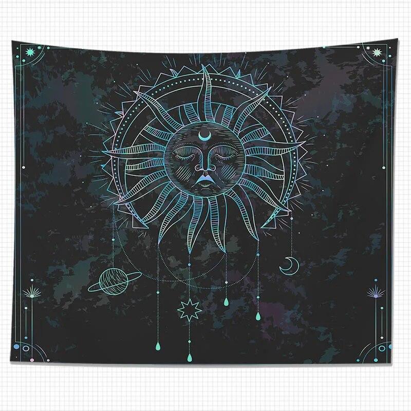 Гобелен Бог Солнца Искусство Тотем Украшения Дома Гостиная Висячий Фон Ткань