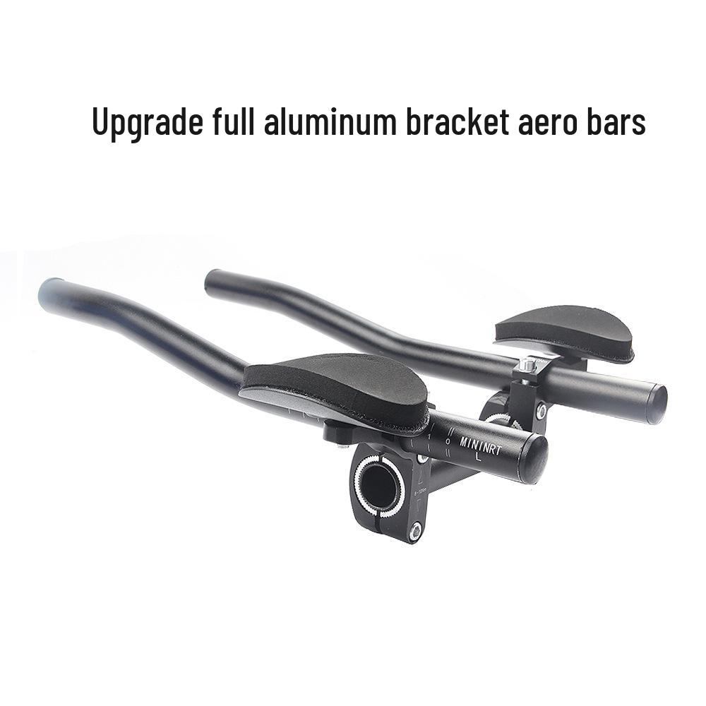 Lightweight Aluminum Alloy Aero Bars for Mountain and Road Bikes - Detachable TT Split-Type Handlebar.