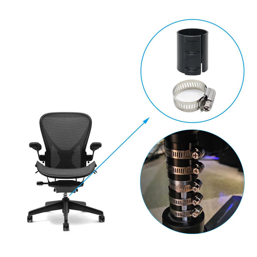 Многоцелевое кресло для дома и офиса, альтернативы газлифту, включая 6 пластиковых фиксирующих зажимов и 12 металлических хомутов, аксессуар