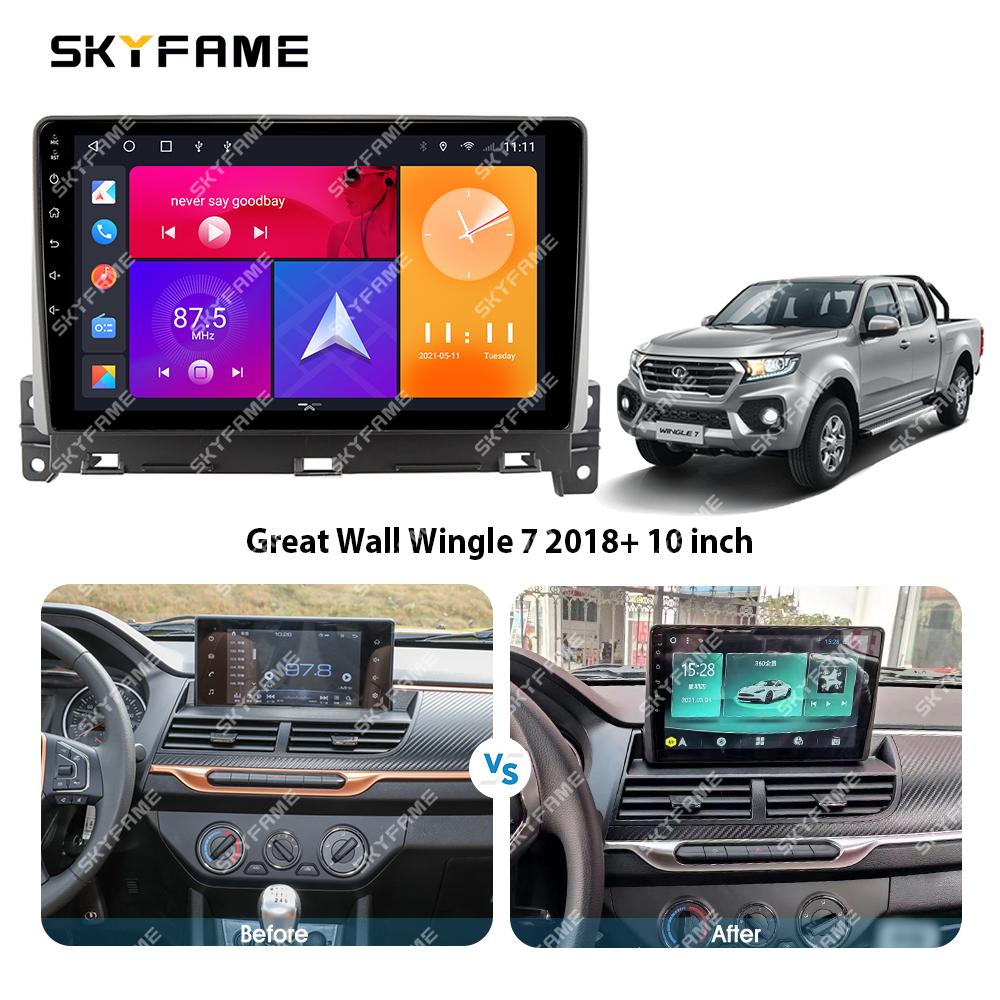 SKYFAME Car Frame Fascia Adapter Canbus Box Decoder Android Radio Dash Fitting Panel Kit For Great Wall Wingle 7
