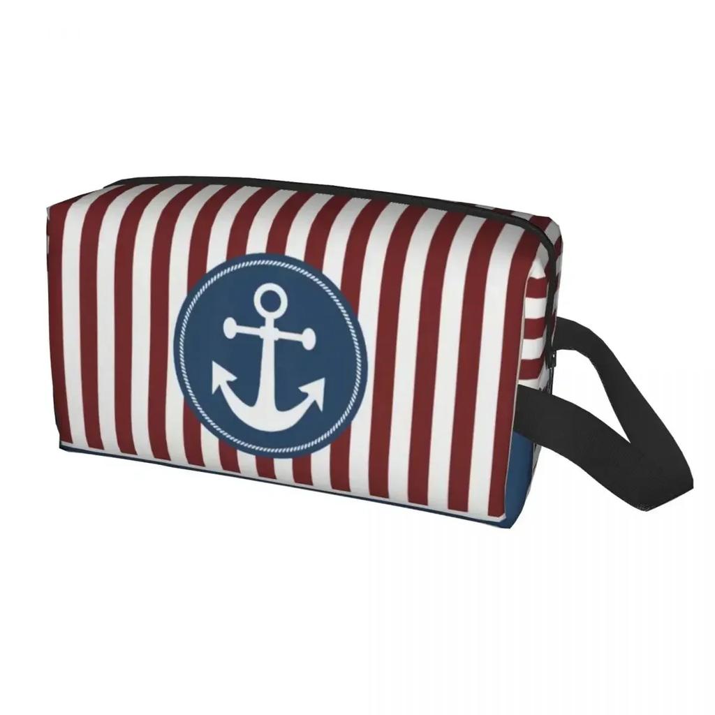 Винтажная косметичка с морским компасом для женщин, дорожный органайзер для косметики, симпатичные сумки для хранения туалетных принадлежностей в виде капитана и якоря для лодки