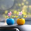 Parts Children's Christmas Gifts Car Decoration Solar Energy Desk Ornaments Toys Dancing Flower